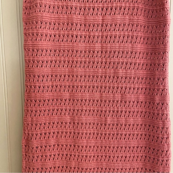Old Navy Dark Blush Crochet/Knit Long Dress Women’s Size Medium - Picture 2 of 11